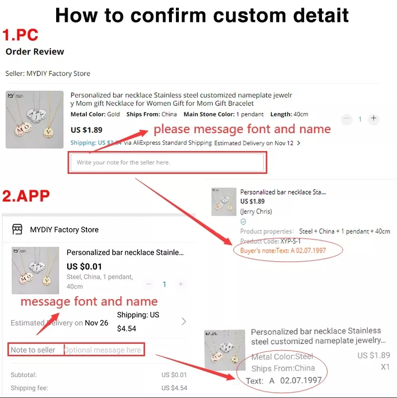 MYDIY Initial Necklace In Arabic Letter 925 Stering Silver Point drill   Pendant Unique Necklace Jewelry 2021 TREND Friends Gift