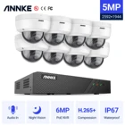 Система видеонаблюдения ANNKE, 8 каналов, FHD, 5 Мп, POE, H.265 + 6 МП, NVR, с водонепроницаемой Ip-камерой 5 МП