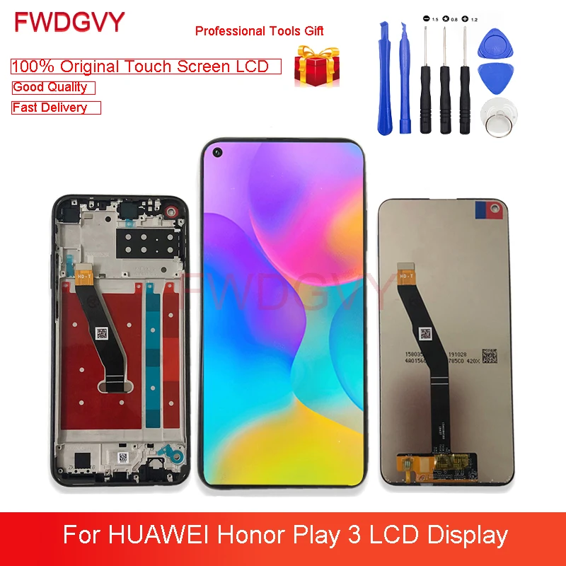 ЖК дисплей 6 39 &quotдля Huawei Honor Play 3 с сенсорным экраном и рамкой дигитайзер в сборе