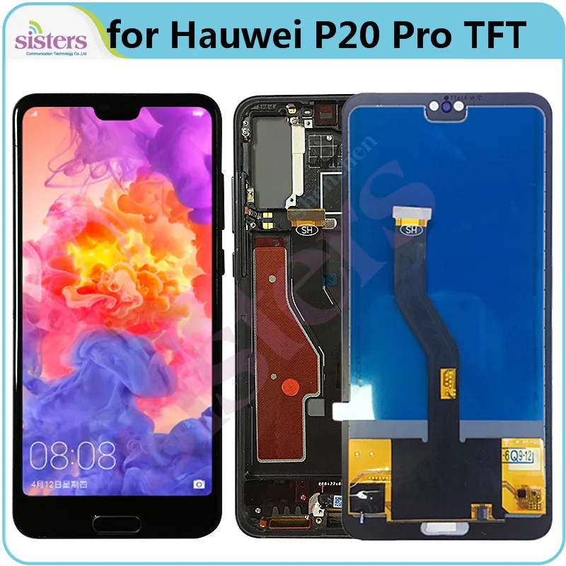ЖК-экран для Huawei P20 Pro ЖК-дисплей P20Pro сенсорный экран дигитайзер CLT-L09 L29 AL00 AL01 AL00L