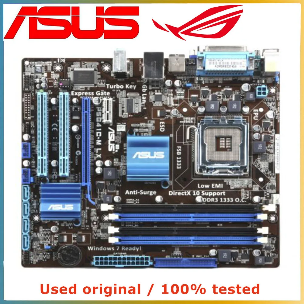 Для процессора Intel G41 LGA 775 для ASUS P5G41C-M LX материнская плата компьютерная розетка