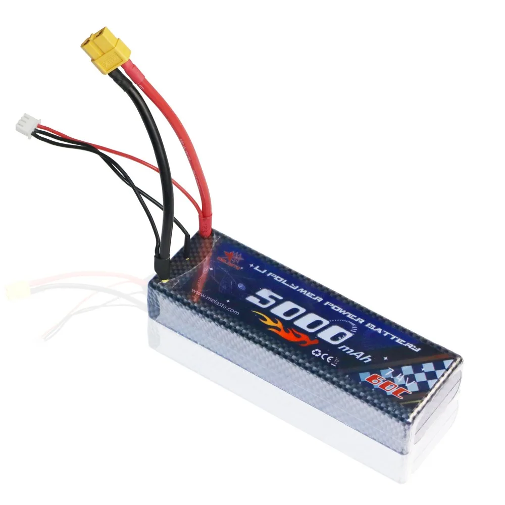 2S Lipo батарея 60C 7 4 V 5000mAh XT60 JST XH для RC вертолета автомобилей самолета квадрокоптера