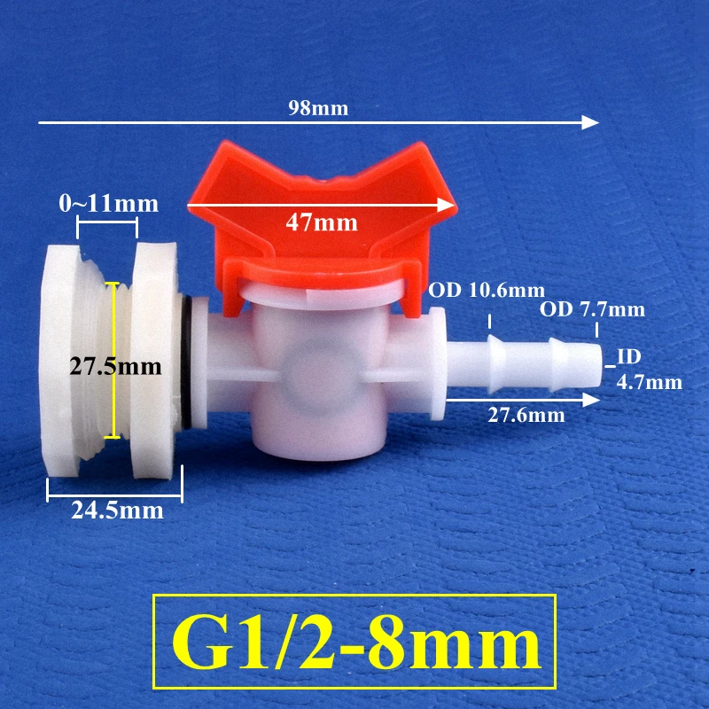 

SgooHan Комплект соединителей для резервуара для воды G1/2 до 4~20мм