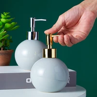 nordic ceramic bottling hand sanitizer bottle toilet emulsion bottle model room bathroom press bottle 300 ml bottle