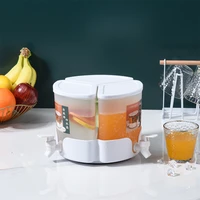 360 turntable refrigerator lemonade jug mix drinks beverage dispenser for hot cold juice beverage jar pitcher water jug bpa free