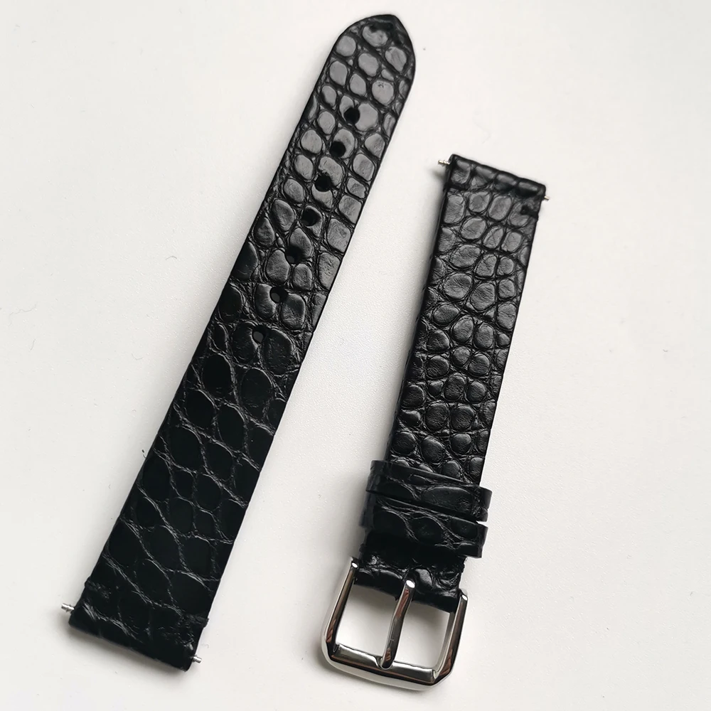 

18 19 20 21 22mm Crocodile skin Watch Strap thin Watch Bands Watch alligator Genuine Leather soft Watch Belt Straps Watchbands