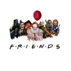 Ужасные нашивки с надписью Friends на одежду, термоклейкие наклейки на одежду, наклейки для футболки, аппликация сделай сам, термопереводной значок