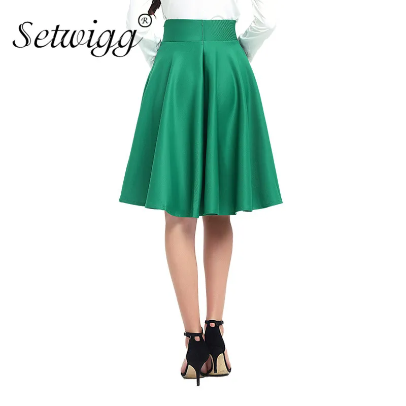 Женская Плиссированная Юбка миди с высокой талией на молнии|skater skirt|pleated midi skirtmidi