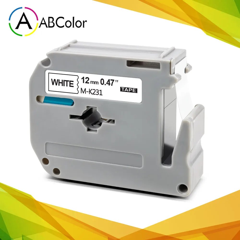 Совместимая этикетка Brother MK 231 черная на белом родном 12 мм mk231 лента для принтера P