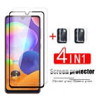 Закаленное стекло 4 в 1 для samsung galaxy a31, a21, a41, a21s, a12, a51, a71, защита для объектива камеры, для sasmung a72, a32, a52
