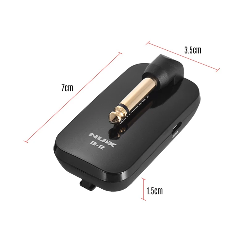 

NUX B-2 Electric Guitar Wireless Transmitter Receiver System Portable Mini Audio No Cable 2.4G Wireless Guitar System