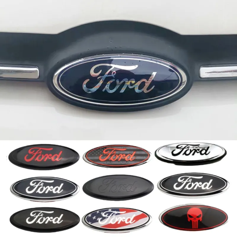 Car Front Grille Emblem Rear Sticker for Ford Fiesta Mondeo S MAX Focus Ranger Kuga Transit Fusion Ecosport Edge Escape Explorer |