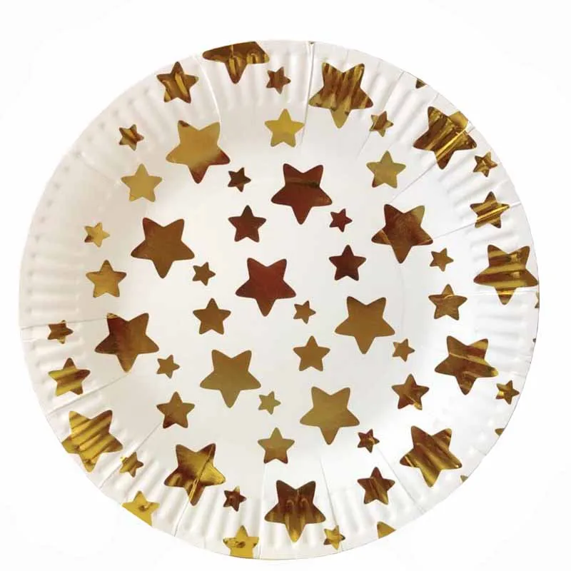 10 шт. 7 дюймов фольга цвета: золотистый серебристый по производству бумажных