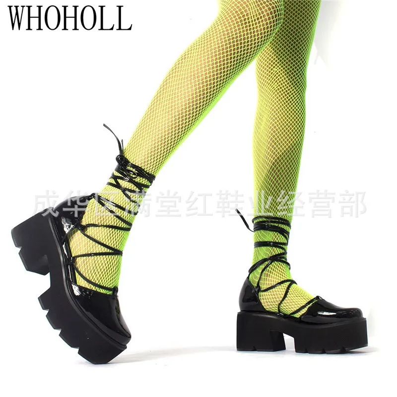 

Brand Lolita Shoes Cute Mary Janes Pumps Platform Wedges Women Shoes Large Size 42 43 Pumps Sweet Gothic Punk Shoes Woman