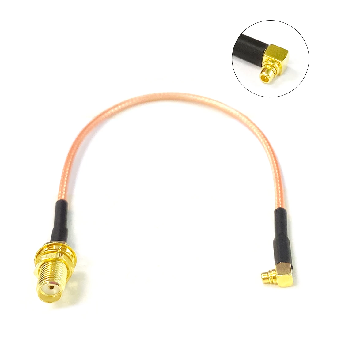 1pc SMA Female Nut to (RP)SMA/MCX/TNC/CRC9/MMCX/TS9/BNC/ Male/Female Pigtail Right Angle Cable Adapter RG31615/20/30cm New - купить по