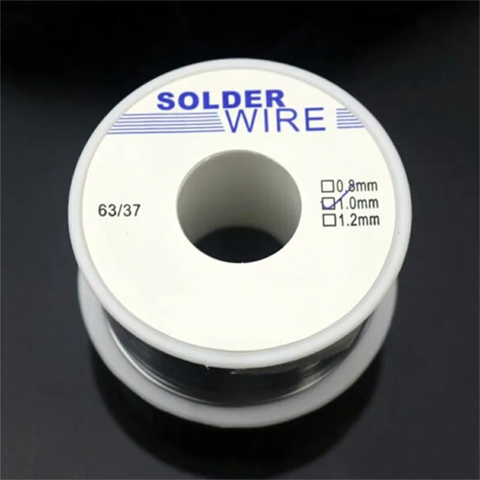 

Multifunction 50g 0.8/1.0MM 63/37 FLUX 2.0% 45FT Tin Lead Tin Wire Melt Rosin Core Solder Soldering Wire Roll No-clean