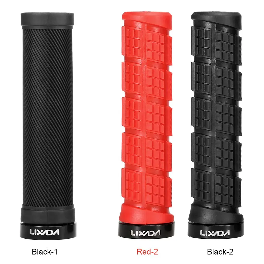 

Lixada 2PCS Bike Handlebar Grips Anti-skid Lock-on Cycling Grips MTB Road Bike End Grips Mountain Bicycle Handlebars End Grips