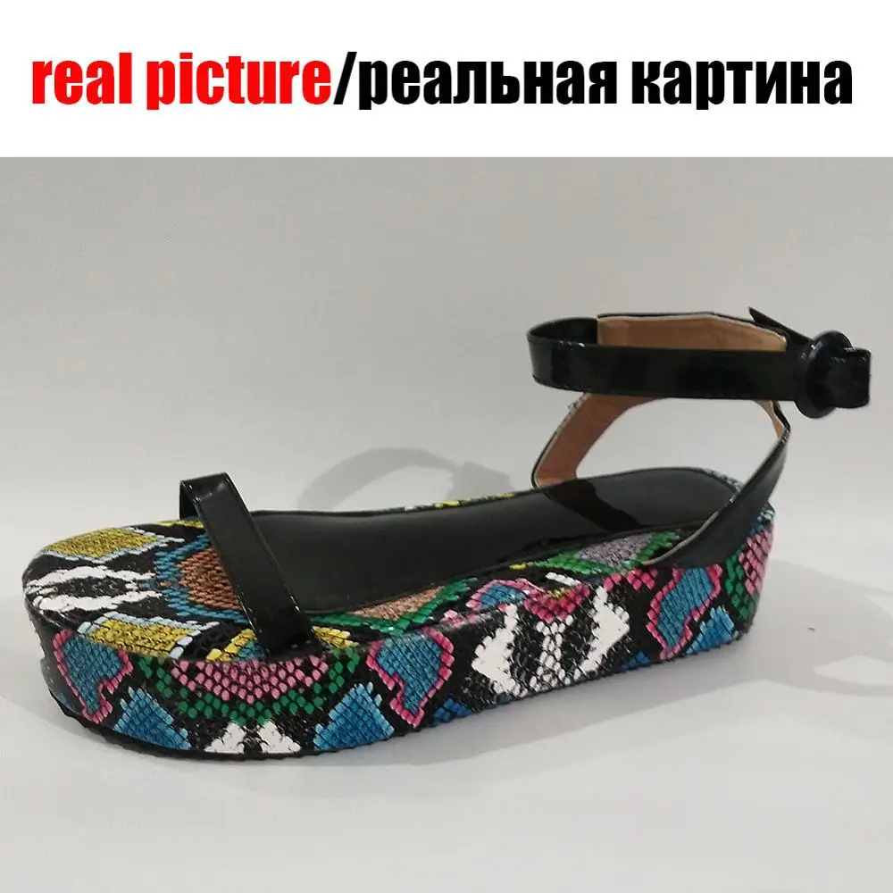 DORATASIA/большие Размеры Большие размеры 35-43 Женские брендовые туфли со змеиным