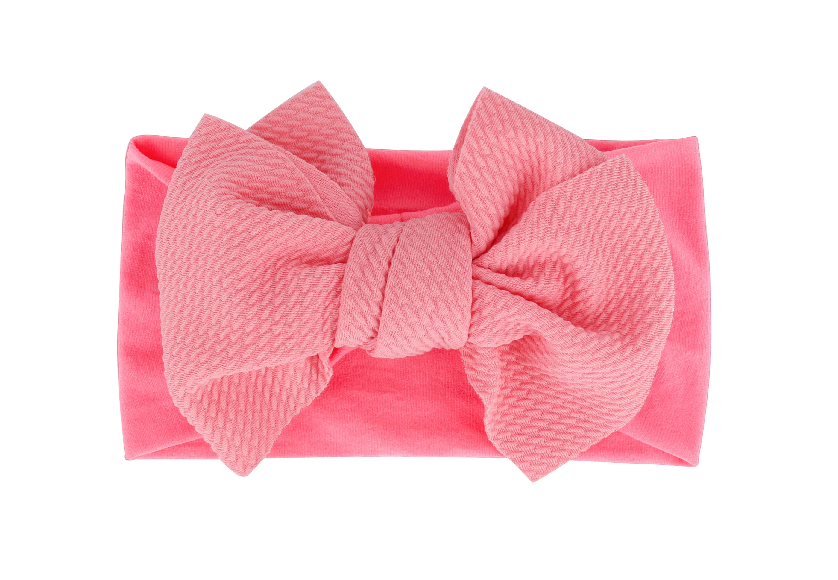 

Baby Accessories Girl Cute Bow Headband Newborn Solid Headwear Baby Headdress Infant Nylon Elastic Hair Band Girls Gifts Props