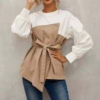 women evening dresses 2021 casual strap dress with long summer sleeves party dresses for women elegant woman long shirt dress
