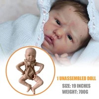 19 inch simulated silicone reborn doll set baby limited set size unfinished parts doll edition popular doll parts diy