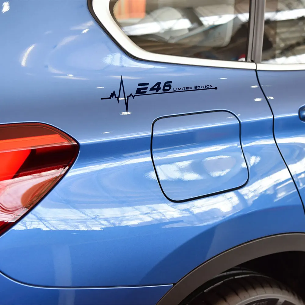 

Reflective White Car Window Sticker M Performance Door Side Body Decal For BMW E30 E36 E39 E46 E60 E70 E87 E90 E92 E Accessories