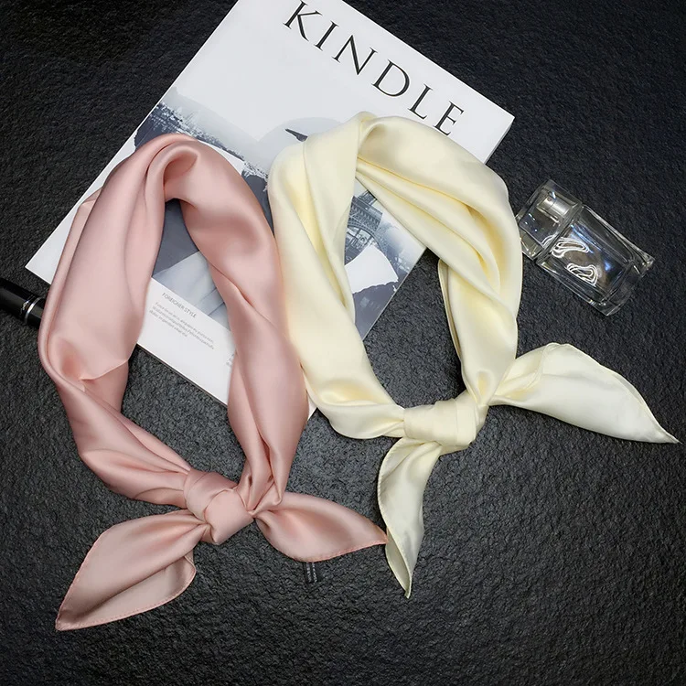 

Luxury Brand Bags SCARF women's Silk Scarf Fashion Lady Square Scarves Soft ShawlsSolid Color