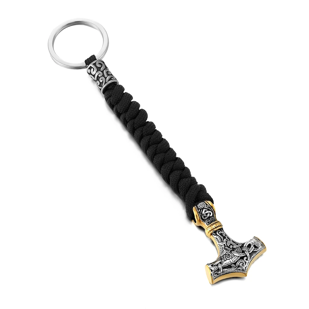 Мужской брелок-амулет Молот Тора из нержавеющей стали | Украшения и аксессуары