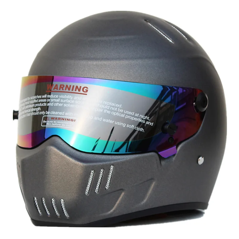 Mate Silver Full Face Motorcycle Helmet Man Women Karting Riding Racing Helmets Moto Casque DOT Approved | Автомобили и мотоциклы
