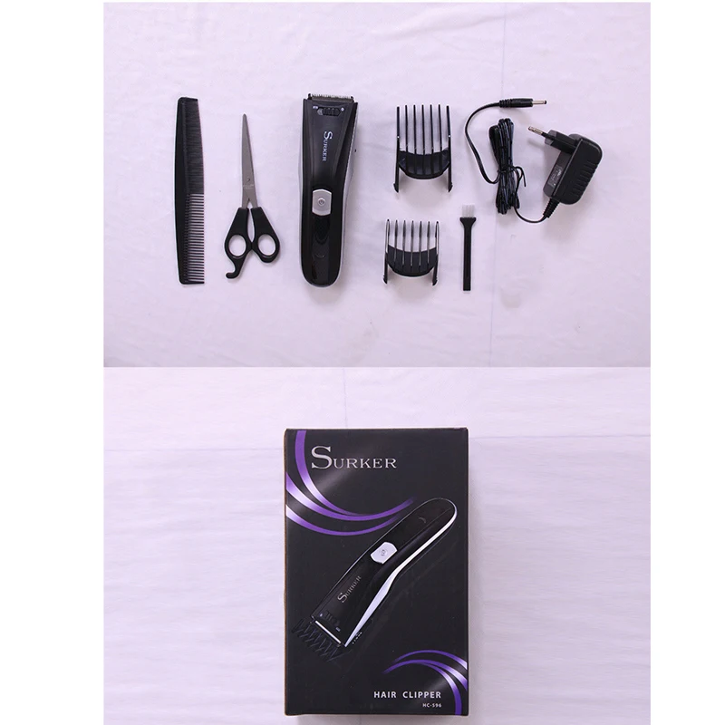 

Surker electric hair clipper HC-596 wireless charging hair clipper beard trimmer LED high-end rechargeable hair clipper