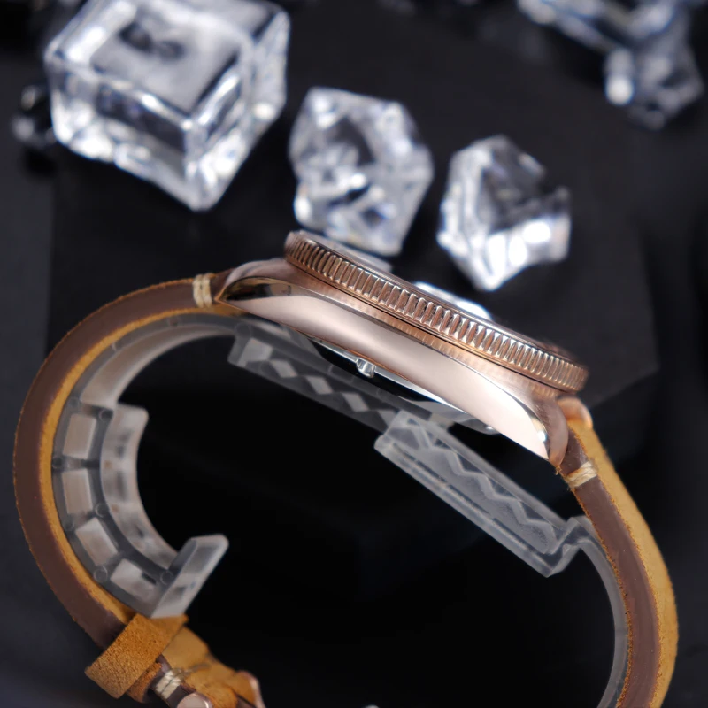 

Cronos Men's Turtle Diver Watch 44mm Green Dial Sapphire CUSN8 Bronze Case Luminous 200m Water Resistance PT5000 Automatic Watch