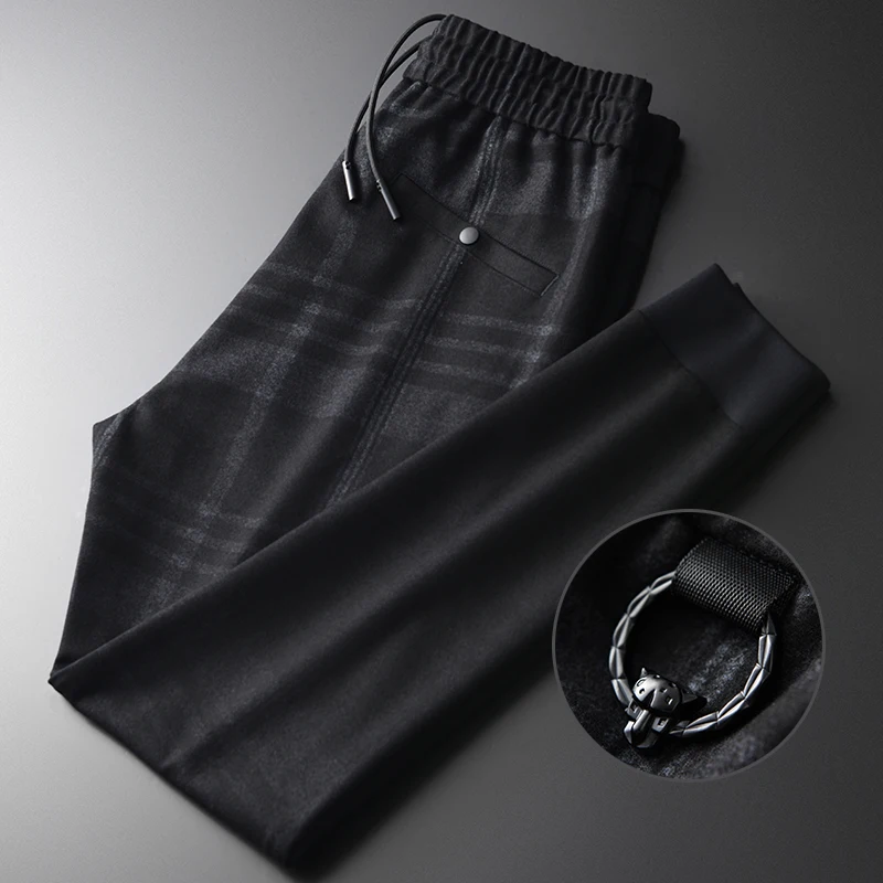 Minglu протектор толстые брюки для девочек Роскошные трикотажная композитная в