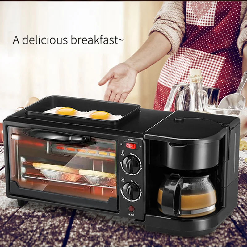 Breakfast Machine Toaster Electric Oven Practical Convenient Multi-Function 3 in 1 1050W 50HZ Kitchen Sandwich Maker Household | Бытовая