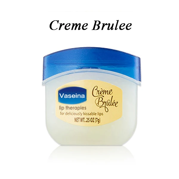 Creme Brulee Увлажняющий бальзам для губ Vaseline, губная помада, натуральный растительный анти-растрескивающийся органический бальзам для губ с чистым вазелиновым желеем, бальзам для губ - Цвет: Creme Brulee