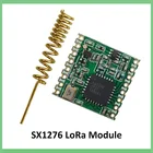 Модуль радиочастотный LoRa SX1276, 868 МГц, сверхнизкая мощность, чип, приемник и передатчик для связи на большие расстояния, SPI IOT + антенна