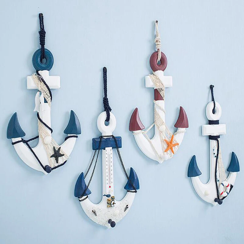 

Creative Mediterranean Style Home Bar Wall Decorative Room Decoration Crafts Ship's Anchor Wall Decoration