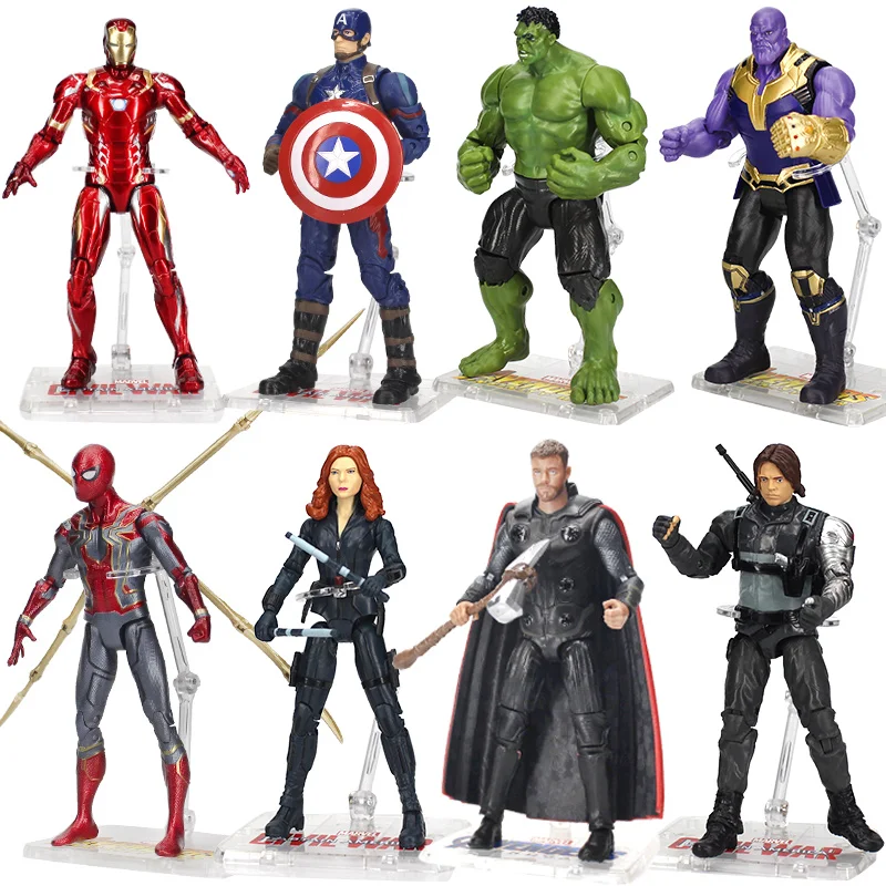 

Оригинальные фигурки Hasbro Marvel «Железный человек», Мстители, украшение ручной работы, игрушка-Человек-паук, Капитан Америка, Халк танос, аниме...