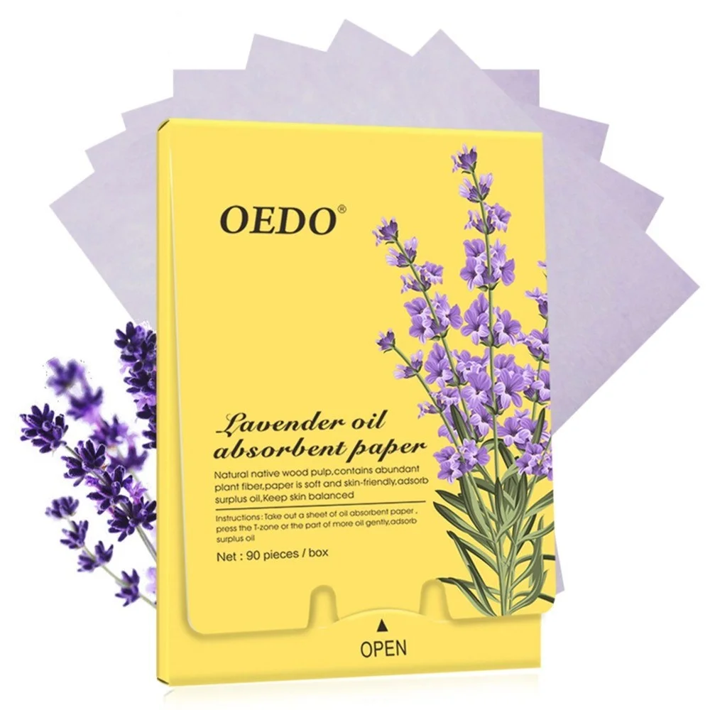 90 шт./кор. Лавандовая Роза пептид Промасленная бумага абсорбент пор Очищение