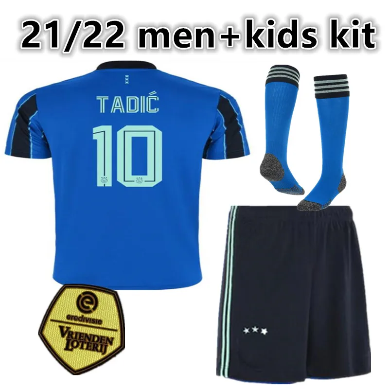 

new boy 2021 2022 men kids kit ajax away HALLER 10 TADIC NERES TAGLIAFICO KLAASSEN ALVAREZ IDRISSI KLAIBER HUNTELAAR ALVAREZ kit