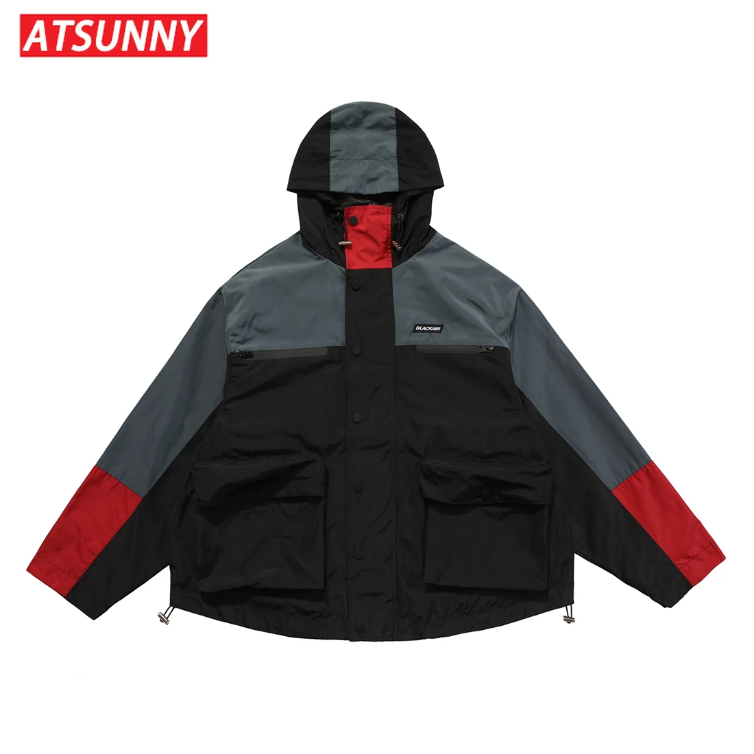 

ATSUNNY Hip Hop Baseball Jacket Harajuku Retro Varsity Jacket Casual Mens cotton Jacket Fashion Coat Streetwear Tops