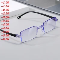 finished myopia glasses fashion women men optical anti blue light prescription eyeglasses shortsighted 1 0 1 5 2 0to 6 0