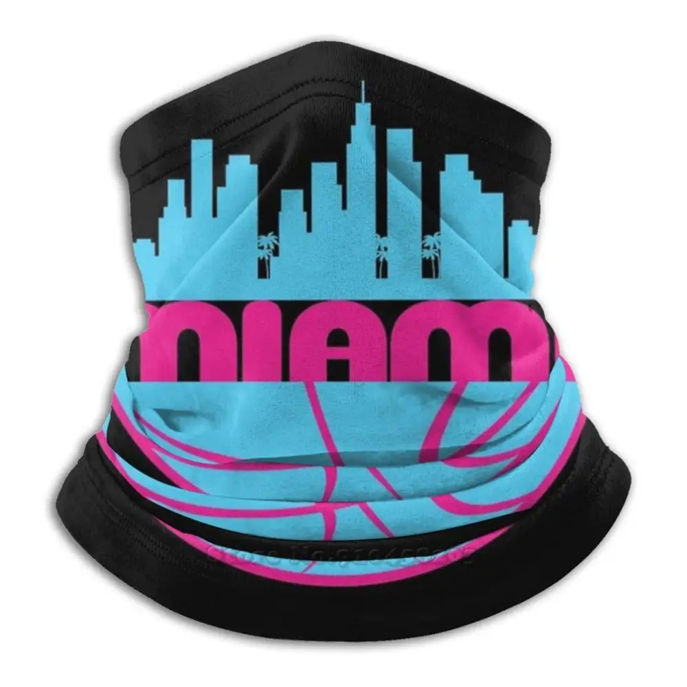 Баскетбольная бандана Майами 3d утепленная маска для лица и шеи мягкая флисовая