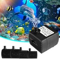 2w4w ultra quiet submersible water fountain pump filter fish pond aquarium water pump tank fountain 110v220v eu plug