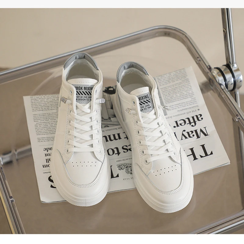 

2021 New Ins Wind Korean Version Of The Small White Shoes Women's Flat-Bottomed Sports Casual Shoes Low-Top Lace-Up Student Soft