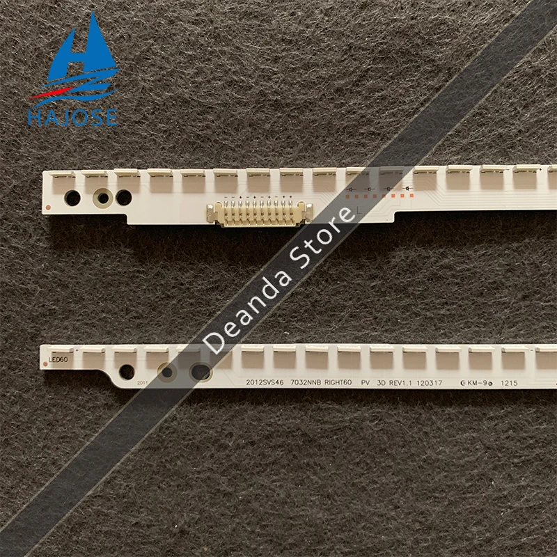 

572mm LED Strip For Samsung 46" TV UA46ES6700 UA46ES7000 2012SVS46 7032NNB RIGHT60/LEFT60 3D UA46ES6100 LE460CSA LTJ460HW05
