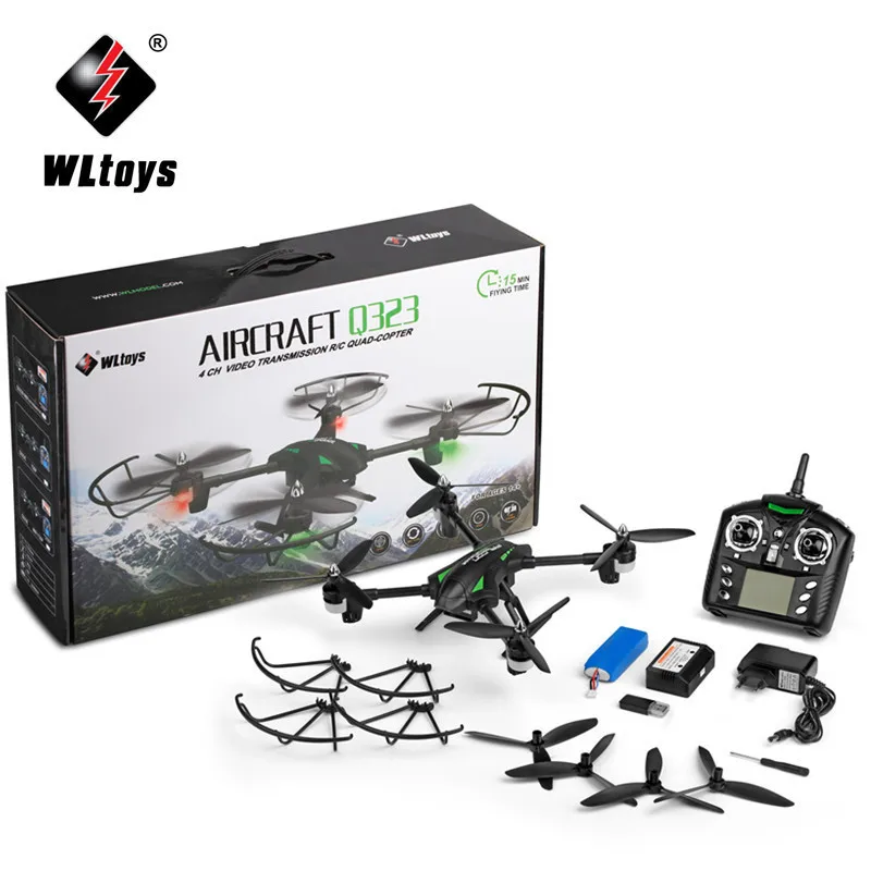 WLtoys Q323 - C RC вертолет Дроны с 2.0MP HD камерой 2 4G 4CH 6 axis Gyro высота удерживания