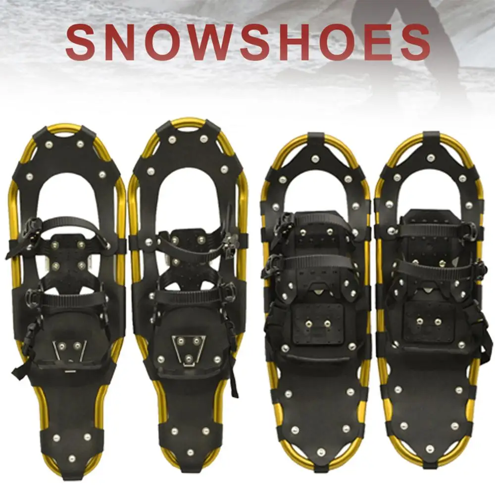 Снегоступы для улицы 22 25 27 дюймов алюминиевые регулируемые ремешки практичная