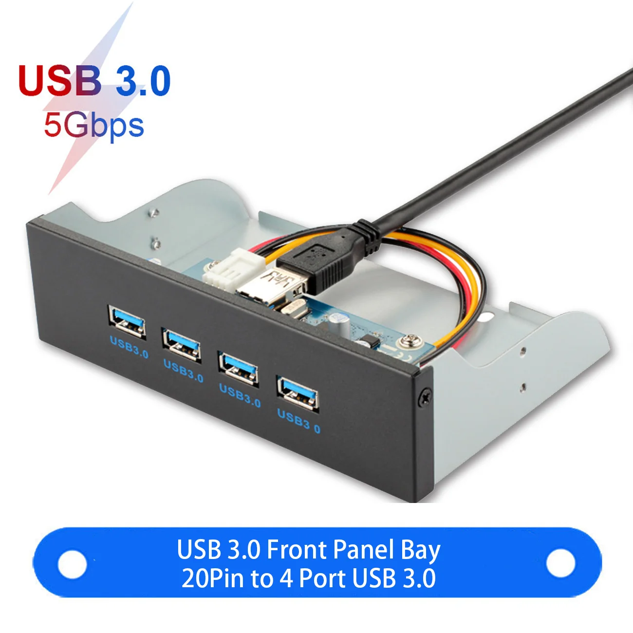 USB 3 0 для передней панели 20pin на 4 порта комбинированный Кронштейн адаптер