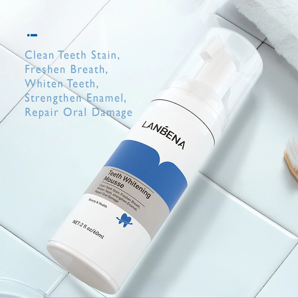 

Teeth Whitening Mousse Toothpaste Dental Care Remove Hygiene Stains Plaque Fresh Oral Breath Shining Tooth Cleaning Tool