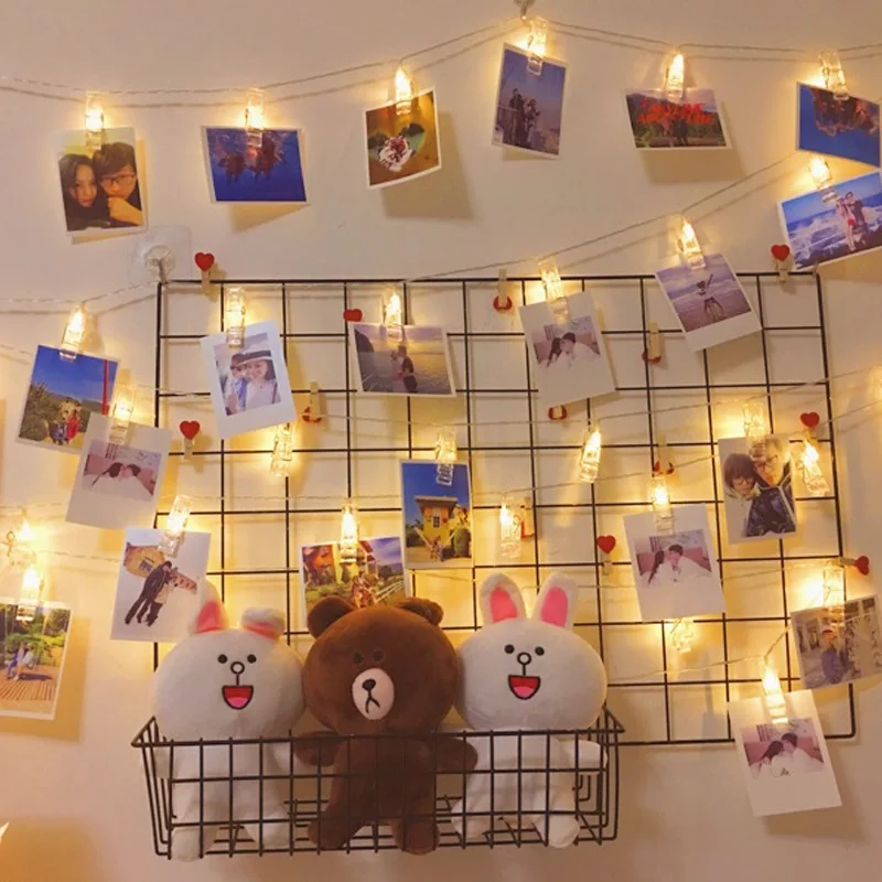 

4M 40LED Photo Clip String Lights USB Powered Holiday Garland Fairy Light For Wedding Birthday Party Christmas Home Decoration